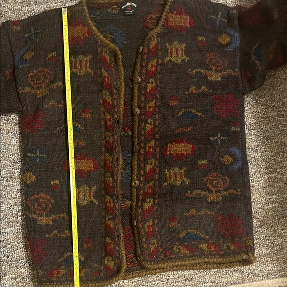 Vintage Lost Horizons Cozy Multicolor Button-Up Cardigan - Picture 8 of 10
